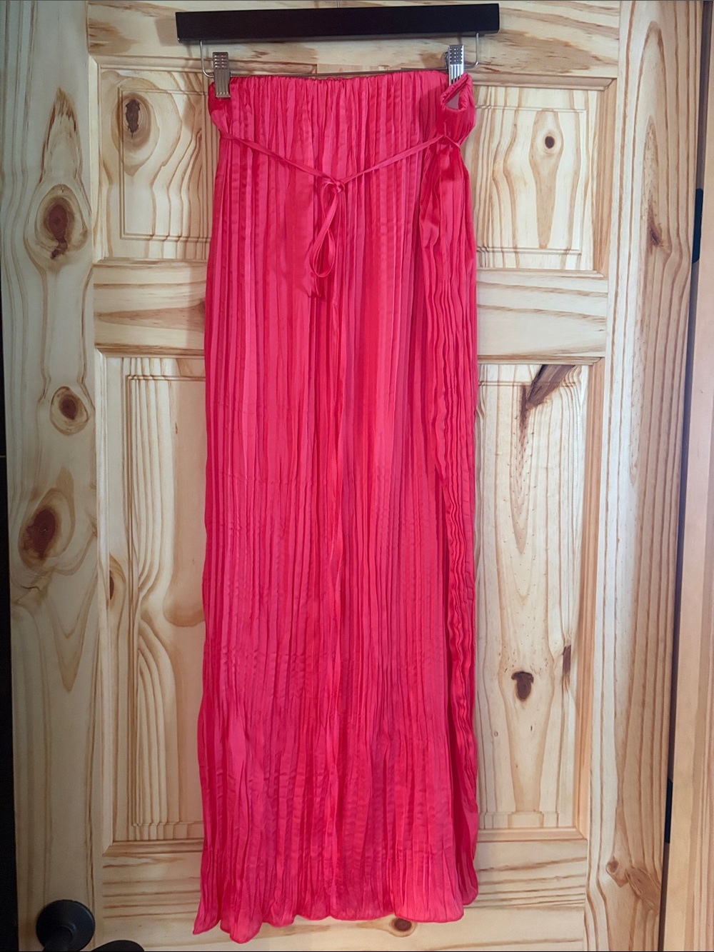 a new day Hot Pink Pleated Maxi Skirt